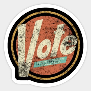 Anti-Trump Vote Vintage Detergent Sticker